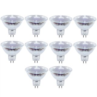 10 x Eco Halogen Reflektor Leuchtmittel 40W GU5,3 MR16 12V 520lm flood 36°