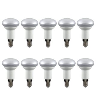 10 x LED Reflektor R50 Glühbirne 5W = 40W E14 Matt Glühlampe warmweiß 2700K 110°