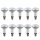 10 x LED Reflektor R50 Glühbirne 5W = 40W E14 Matt Glühlampe warmweiß 2700K 110°