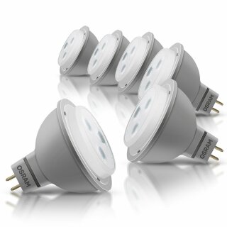 6 x Osram LED Star Leuchtmittel Reflektor 3W = 20W GU5,3...