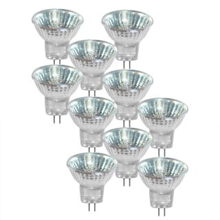 10 x Halogen MR11 GU4 12V 35W 35mm Kaltlichtspiegellampe Spot 10°