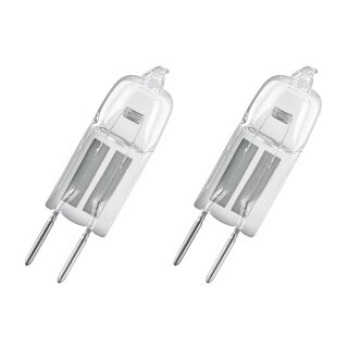 2 x Osram Eco Halogen Stiftsockellampe 7W = 10W G4 klar 12V 95lm Halostar Superstar 2000