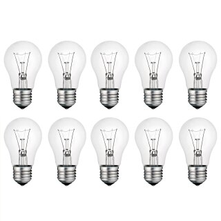 10 x Glühbirne 60W E27 klar Glühlampe 60 Watt Glühbirnen Glühlampen