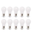 10 x LED Leuchtmittel Glühbirne 8W = 60W E27 360° opal...