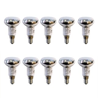 10 x Reflektor Glühbirne R50 25W E14 matt Glühlampe Glühbirnen 25 Watt