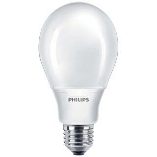Philips Softone Energiesparlampe Birnenform 18W E27 827 warmweiß 2700K