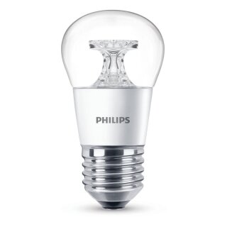 Philips LED Leuchtmittel Tropfen 4W = 25W E27 klar 250lm warmweiß 2700K