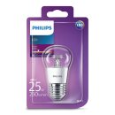 Philips LED Leuchtmittel Tropfen 4W = 25W E27 klar 250lm warmweiß 2700K