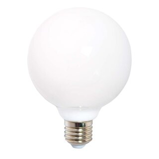 LED Leuchtmittel Glühbirne G125 8W = 60W E27 opal 360° warmweiß 2700K DIMMBAR