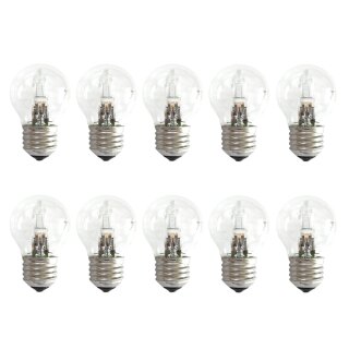 10 x Eco Halogen Tropfen Glühbirne 30W = 40W E27...