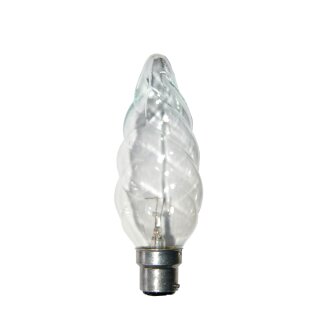 1 x Osram Riesen Kerze Glühbirne 40W B22 Klar gedreht Glühbirnen B22d 40 Watt Glühlampe Glühlampen