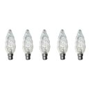 5 x Osram Riesen Kerze Glühbirne 40W B22 Klar gedreht Glühbirnen B22d 40 Watt Glühlampe Glühlampen