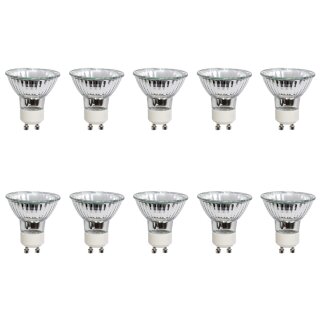 10 x Eco Halogen Reflektor 40W = 50W GU10 230V warmweiß dimmbar 38°