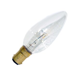 1 x Kerze Glühbirne 40W B15 Klar Glühbirnen B15d 40 Watt Glühlampe Glühlampen Mirabella