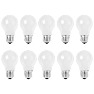 Leuci 10 x Glühbirne Kerze 15W E14 klar Glühlampe B35 Glühbirnen Glühlampen  Kerzen warmweiß dimmbar (15 Watt, 10er)