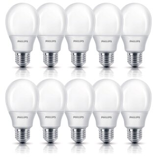 10 x Philips Softone Energiesparlampe Birnenform 12W =...