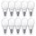 10 x Philips Softone Energiesparlampe Birnenform 12W = 55W E27 827 warmweiß 2700K