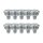 10 x Paulmann LED Leuchtmittel Reflektor 2,8W GU5,3 12V Rot 25°