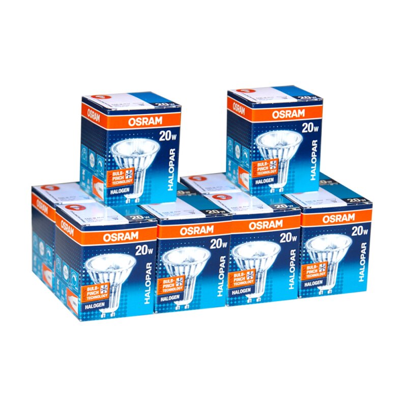 2er blister Osram GU10 20W HALOPAR 16 Alu Star 35° 64831 FL