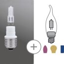 Paulmann Halogen Sockelset Röhre 20W = 25W E27 auf...