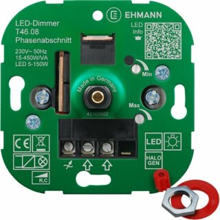 UP-Phasenabschnittdimmer LED 5-150W Halogen Glühlampen 15-450W/VA T46.08