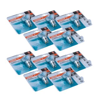 10 x Osram Eco Halogen 40W = 50W GU10 Halopar 16 Alu 230V Reflektoren 30°