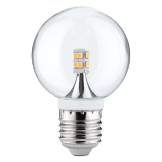 Paulmann LED Mini Globe G60 2,5W fast 25W E27 Klar Kugel Warmweiß 2700K