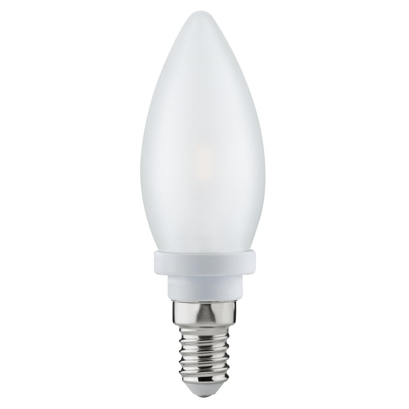 Paulmann LED Leuchtmittel Kerze 2,5W fast 25W E14 Satin satiniert warmweiß 2700K