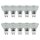 10 x LED Premium Glas Reflektor GU10 5W = 50W 350lm warmweiß 2700K 38° DIMMBAR