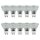 10 x LED Premium Glas Reflektor GU10 5W = 50W 350lm warmweiß 2700K 38° DIMMBAR