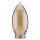 Paulmann Deco Glas Kerze Gold gelüstert  für E14 / E27 bis 42W