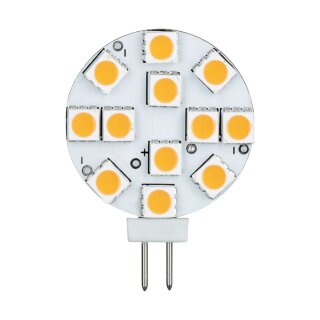 Paulmann LED Leuchtmittel Stiftsockellampe 2,5W G4 Scheibe 180lm 12V warmweiß 2700K