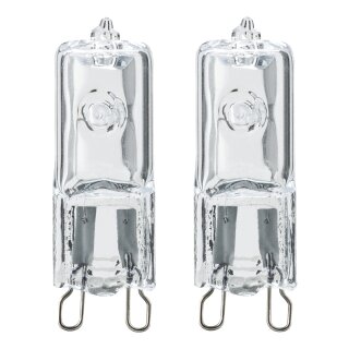 2 x Paulmann Eco Halogen Leuchtmittel Halo+ Stiftsockel 42W G9 klar 2000h warmweiß dimmbar