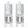 2 x Paulmann Eco Halogen Leuchtmittel Halo+ Stiftsockel 20W G9 klar 2000h warmweiß dimmbar