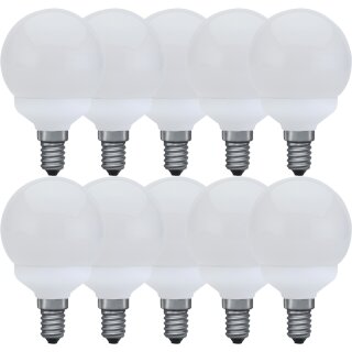 10 x Paulmann ESL Energiesparlampe Mini Globe G60 11W E14 opal Warmweiß 2700K