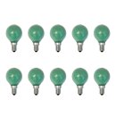 10 x Glühbirne Tropfen 25W E14 Grün Glühlampe 25 Watt Glühbirnen Kugel