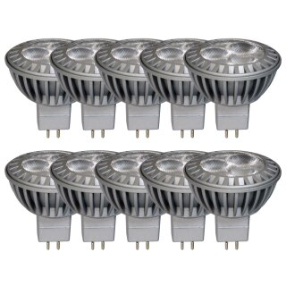 10 x LED Leuchtmittel Reflektor 4W GU5,3 MR16 kaltweiß 6500K 38°