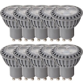 10 x LED Leuchtmittel Reflektor 4W = 35W GU10 PAR16 230lm warmweiß 3000K 38°