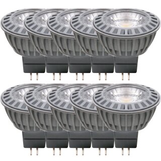 10 x LED Leuchtmittel Reflektor 4W = 20W GU5,3 MR16 COB...