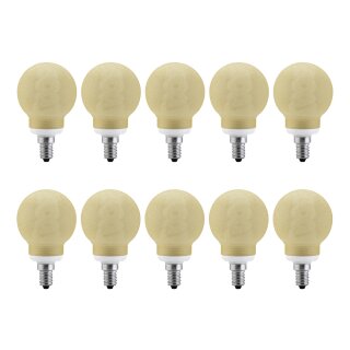10 x Paulmann ESL Energiesparlampe Globe G60 7W = 25W E14...