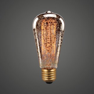 Edison Rustika Glühbirne 40W E27 ST64 19 Aufhängungen Vielfachwendel gesprenkelt