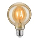 Paulmann LED Filament Goldlicht Retro Globe G95 6,5W E27 400lm extra warmweiß 1700K Rustika