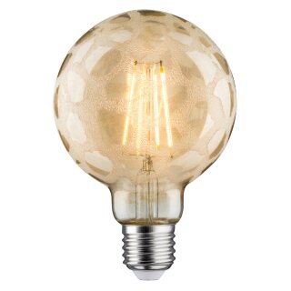 Paulmann LED Filament Retro Krokoeis Gold Globe G95 6W E27 750lm extra warmweiß 2500K Goldlicht DIMMBAR