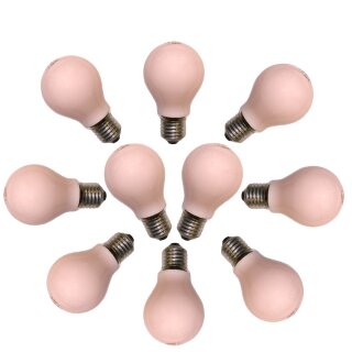 10 x Softone Rose 40W E27 Glühbirne Glühlampe 40 Watt Leuci Glühbirnen Glühlampen