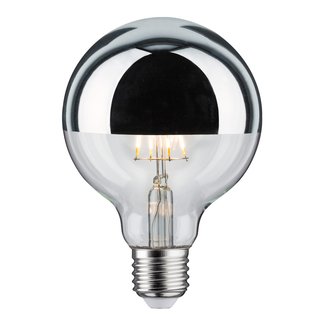 Paulmann LED Filament Retro Globe Kopfspiegel Silber G95 5W = 40W E27 420lm warmweiß 2700K