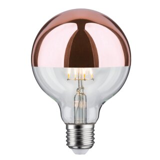 Paulmann LED Filament Retro Globe Kopfspiegel Kupfer G95 7,5W = 60W E27 680lm warmweiß 2700K