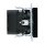 2USB Schuko Unterputz Steckdose 2 x USB Modell inCharge 55 Schwarz glänzend