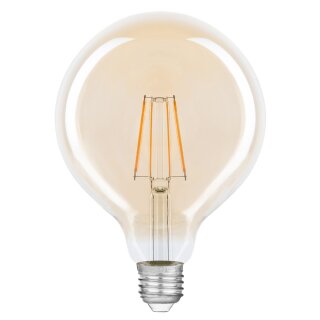 LED Filament Globe G125 4W E27 gold 300lm extra warmweiß 2200K