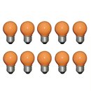10 x Tropfen Orange 25W E27 Matt Glühbirne Glühlampe 25 Watt