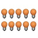 10 x Tropfen Orange 25W E27 Matt Glühbirne...